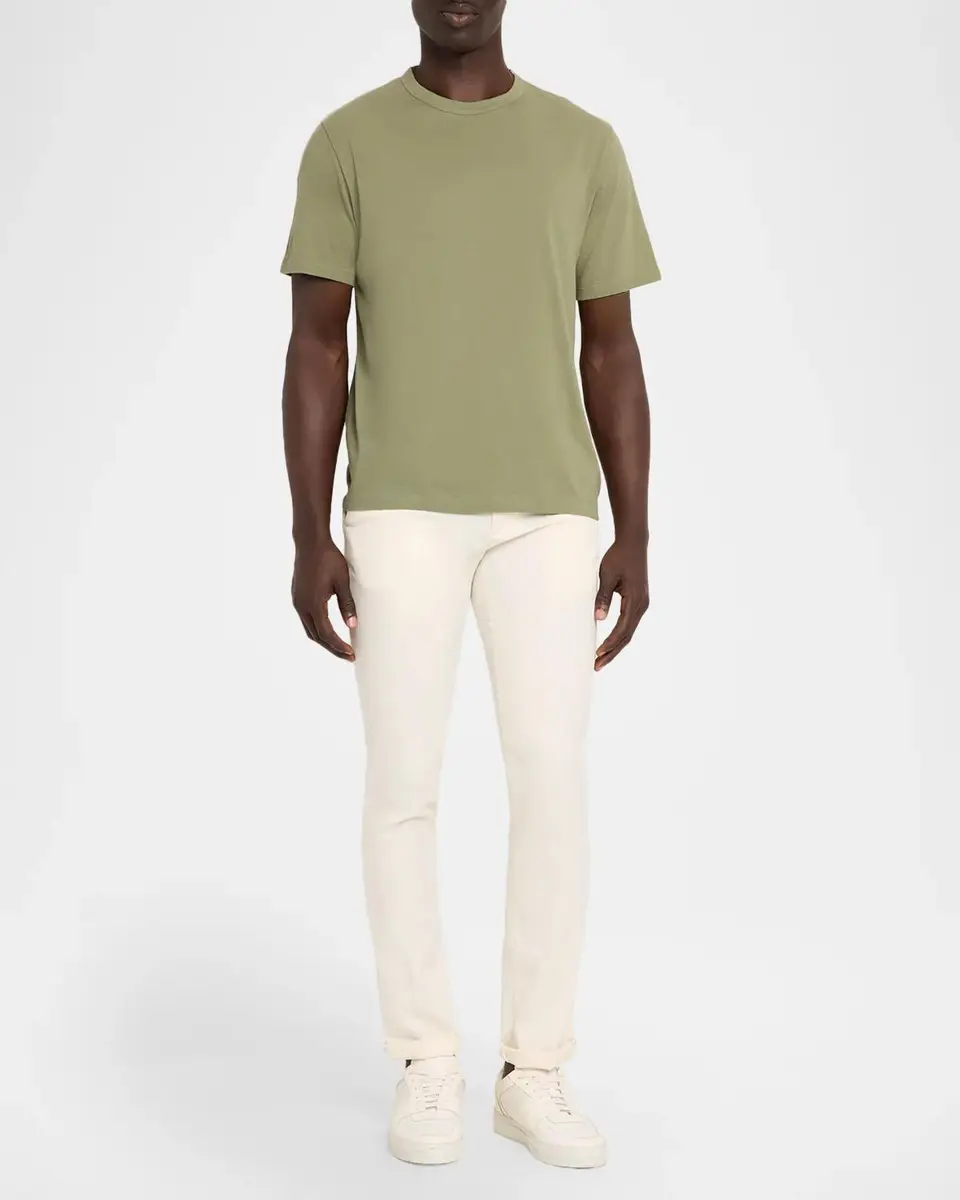 OFFICINE GÉNÉRALE Men's Organic Cotton Crewneck T-Shirt | Thumbnail 2 OFFICINE GÉNÉRALE Men's Organic Cotton Crewneck T-Shirt | Thumbnail 2