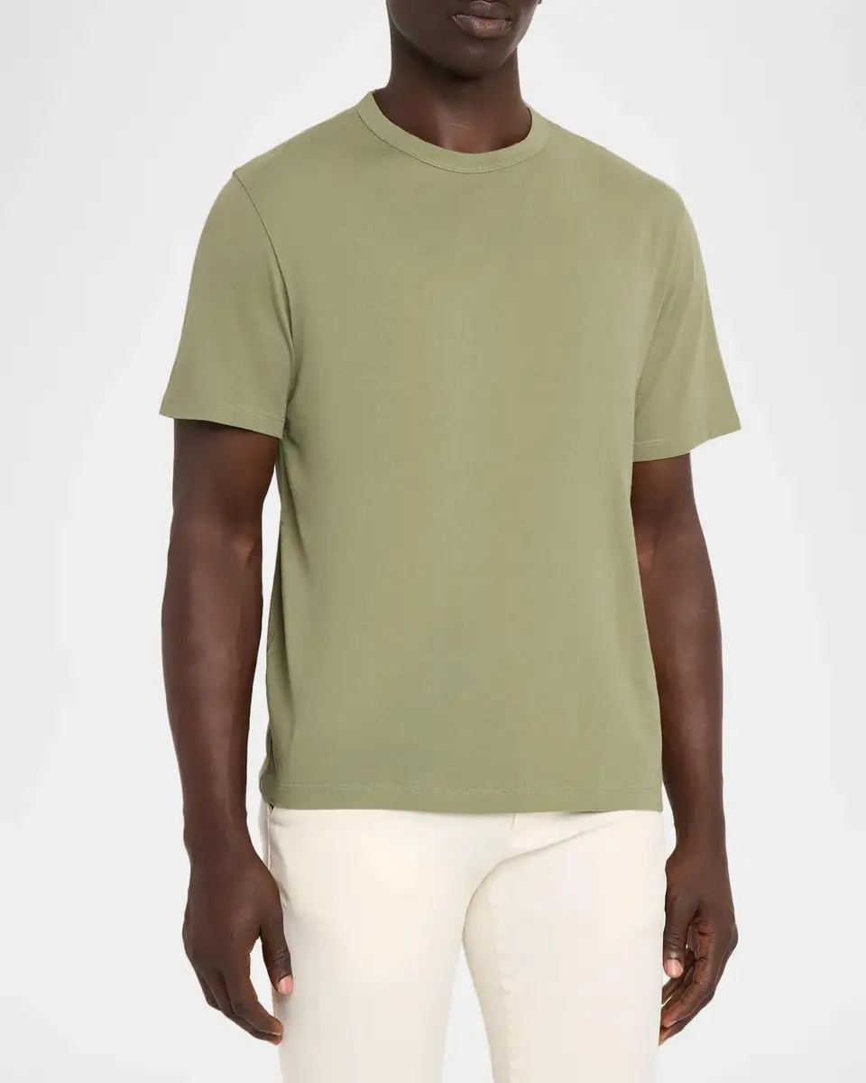 OFFICINE GÉNÉRALE Men's Organic Cotton Crewneck T-Shirt | Thumbnail 4 OFFICINE GÉNÉRALE Men's Organic Cotton Crewneck T-Shirt | Thumbnail 4