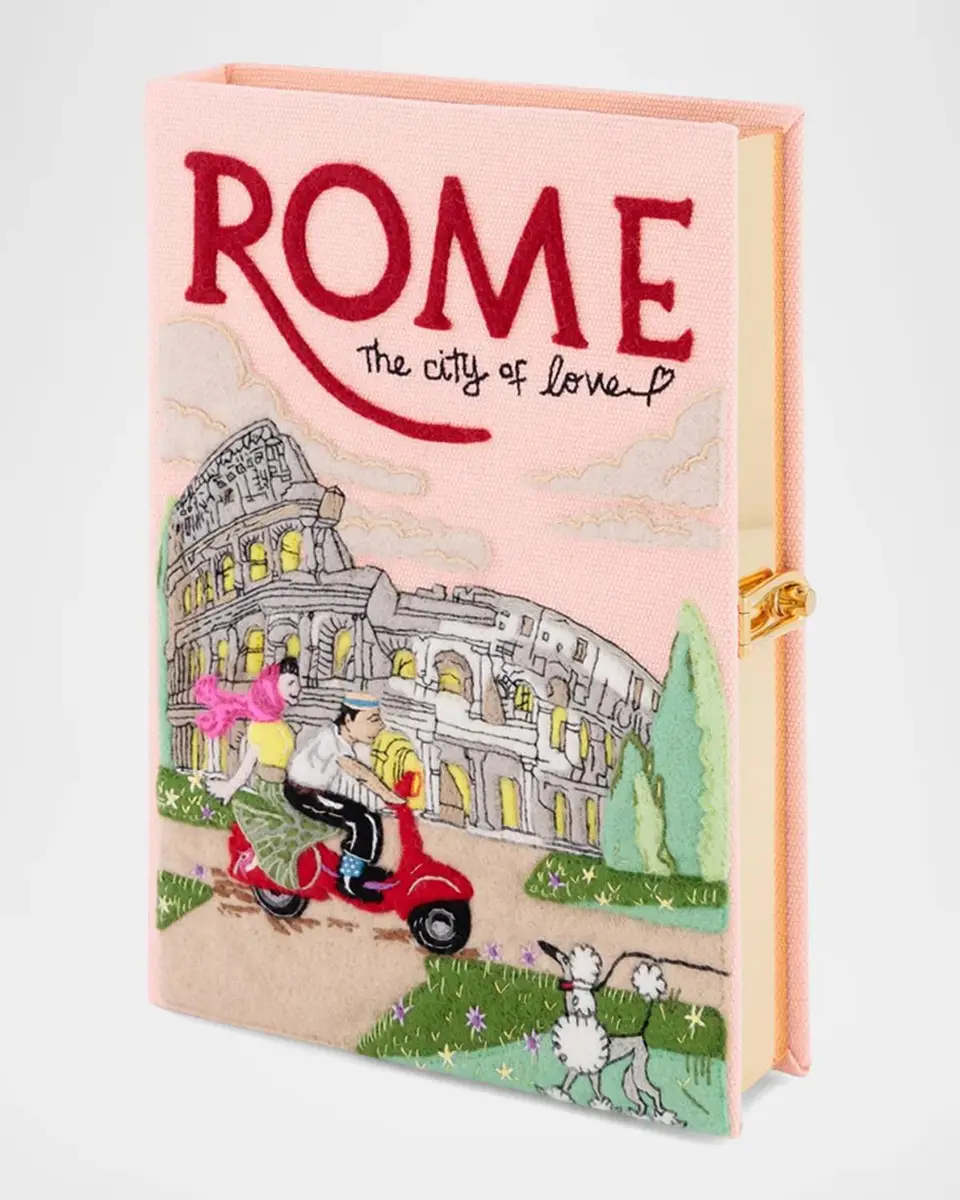 Olympia Le-Tan Voyages Rome City Book Clutch Bag | Thumbnail 4 Olympia Le-Tan Voyages Rome City Book Clutch Bag | Thumbnail 4