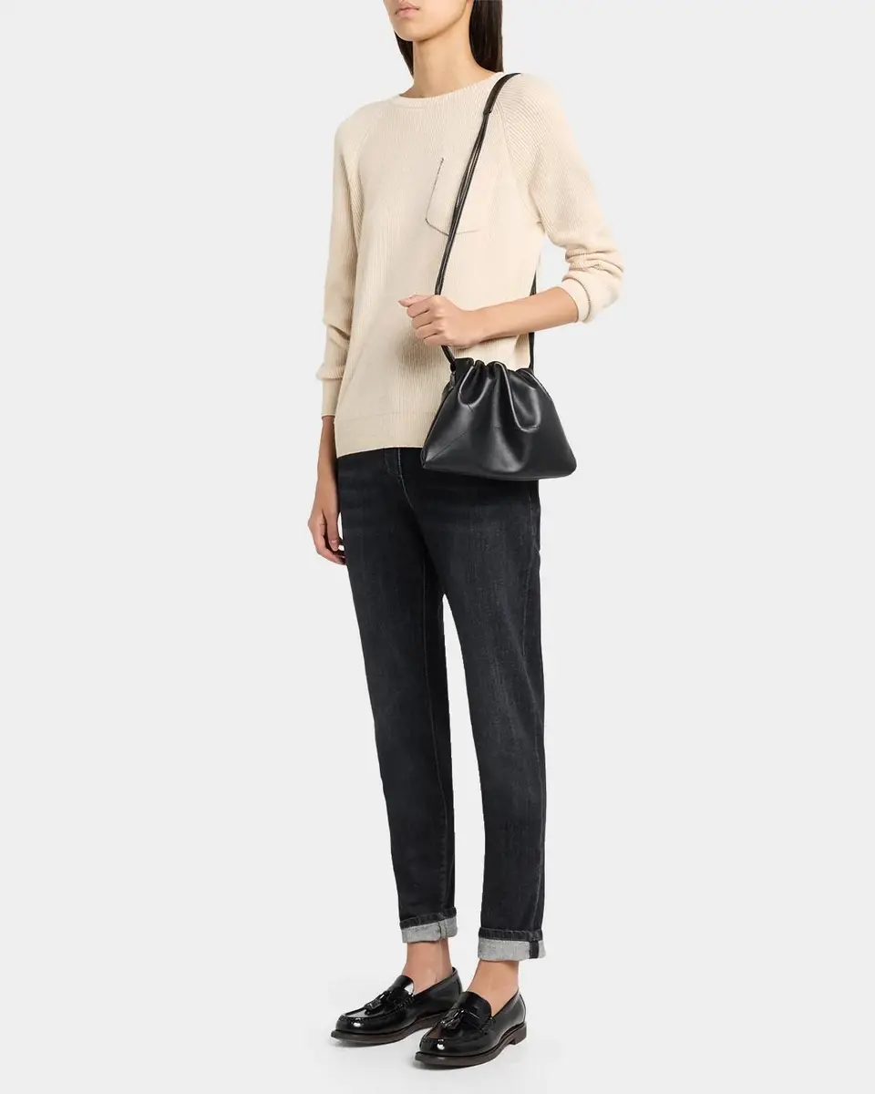 Brunello Cucinelli Drawstring Leather Shoulder Bag | Thumbnail 5 Brunello Cucinelli Drawstring Leather Shoulder Bag | Thumbnail 5