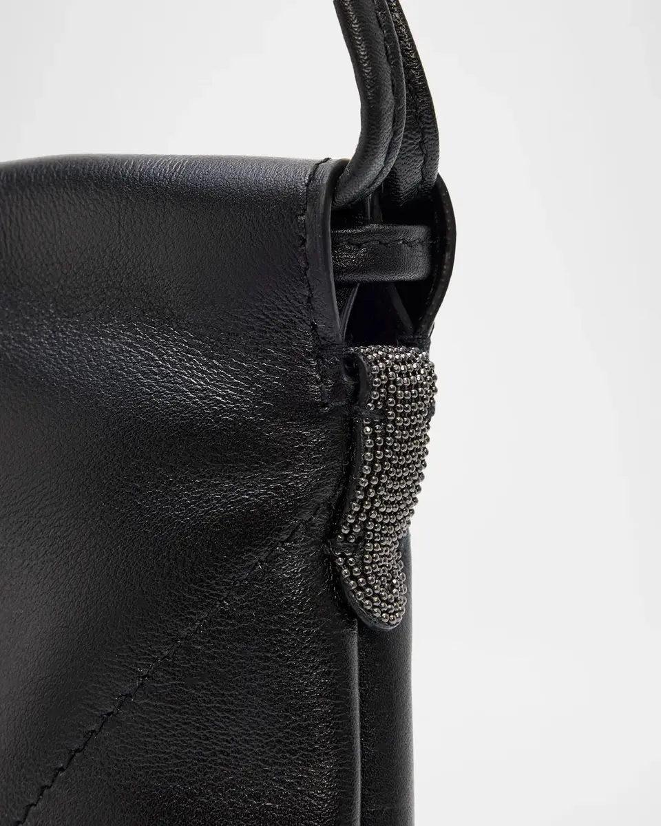 Brunello Cucinelli Drawstring Leather Shoulder Bag | Thumbnail 6 Brunello Cucinelli Drawstring Leather Shoulder Bag | Thumbnail 6