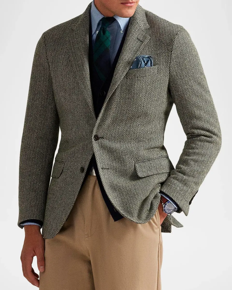 Polo Ralph Lauren Men's Herringbone Two-Button Sport Coat | Thumbnail 4 Polo Ralph Lauren Men's Herringbone Two-Button Sport Coat | Thumbnail 4