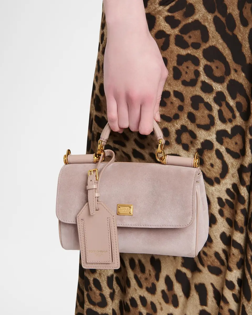 Dolce & Gabbana My Sicily Suede Top Handle Bag | Thumbnail 2 Dolce & Gabbana My Sicily Suede Top Handle Bag | Thumbnail 2