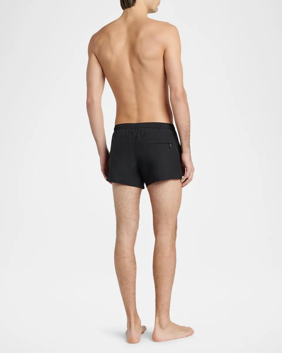 TOM FORD Boutique Light Poplin Solid Swim Shorts | Thumbnail 3