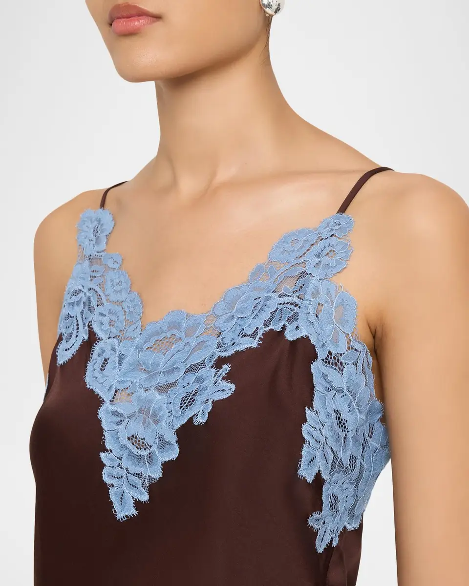 A.L.C. Hana Lace-Trim Satin Top | Thumbnail 5 A.L.C. Hana Lace-Trim Satin Top | Thumbnail 5