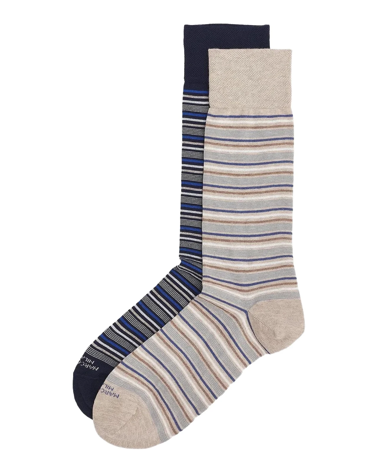 Marcoliani Torino Striped Cotton-Nylon Socks 2-Pack