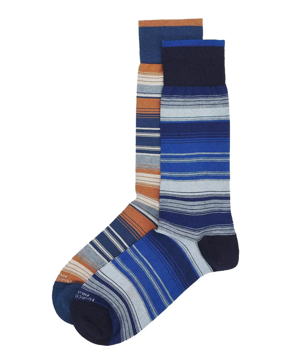 Marcoliani Shaded Stripes Cotton-Nylon Socks 2-Pack | Thumbnail 3 Marcoliani Shaded Stripes Cotton-Nylon Socks 2-Pack | Thumbnail 3