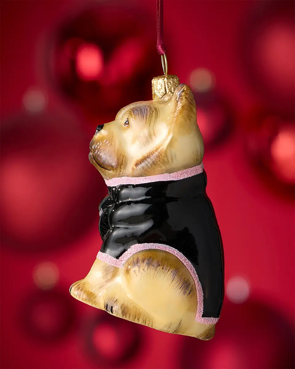 Joy To The World Collectibles Cream French Bulldog Christmas Ornament | Thumbnail 2 Joy To The World Collectibles Cream French Bulldog Christmas Ornament | Thumbnail 2