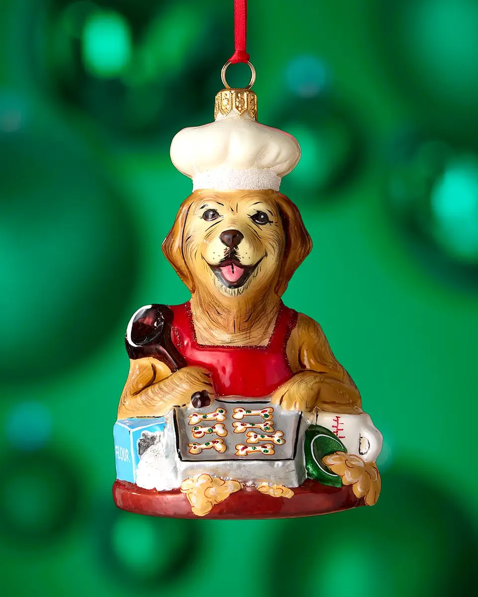 Joy To The World Collectibles Cookie Baking Barker Christmas Ornament | Thumbnail 2 Joy To The World Collectibles Cookie Baking Barker Christmas Ornament | Thumbnail 2