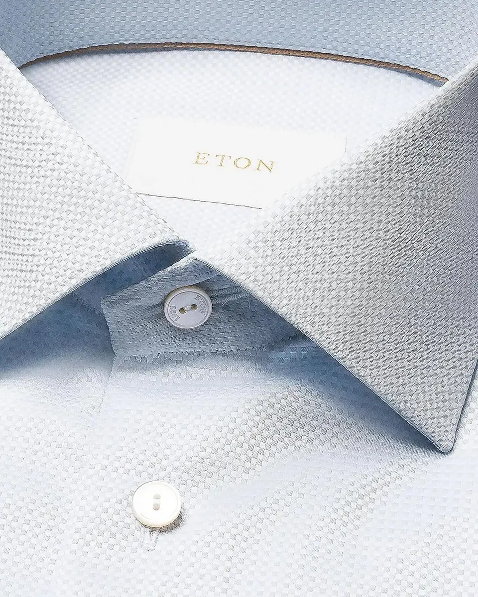 Eton Elevated Textured Cotton Slim-Fit Shirt | Thumbnail 4 Eton Elevated Textured Cotton Slim-Fit Shirt | Thumbnail 4