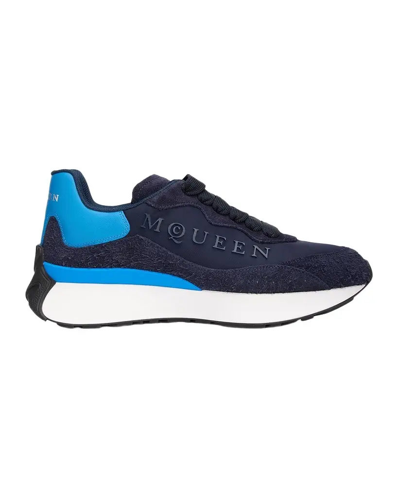 Alexander McQueen Sprint Runner Suede Low-Top Sneakers