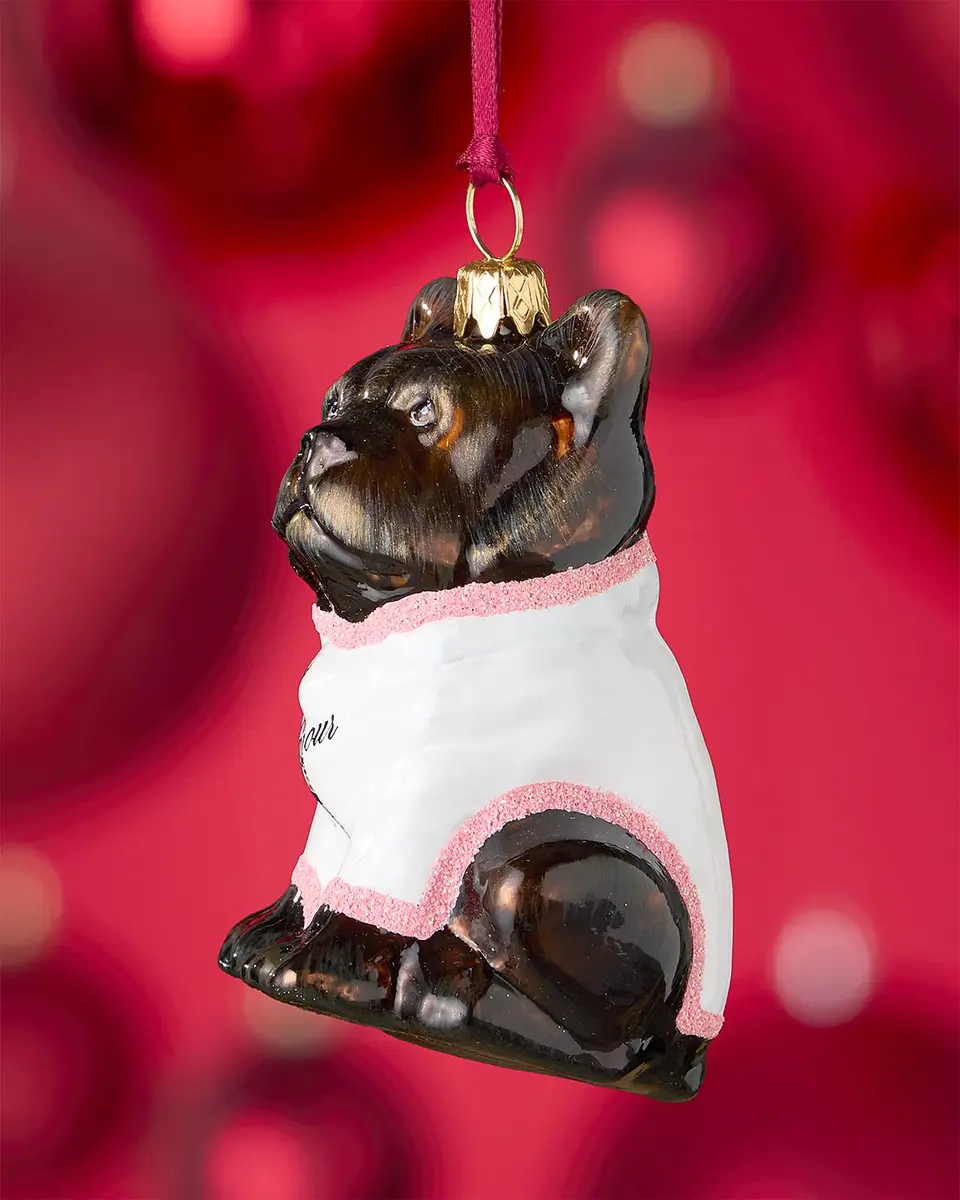 Joy To The World Collectibles Black French Bulldog Christmas Ornament | Thumbnail 2 Joy To The World Collectibles Black French Bulldog Christmas Ornament | Thumbnail 2