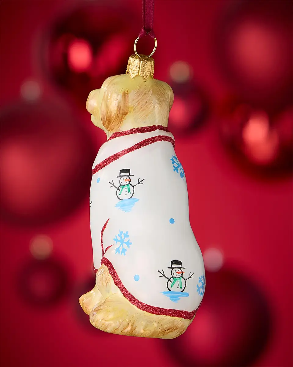 Joy To The World Collectibles Golden Retriever in Christmas Pajamas Christmas Ornament | Thumbnail 2 Joy To The World Collectibles Golden Retriever in Christmas Pajamas Christmas Ornament | Thumbnail 2