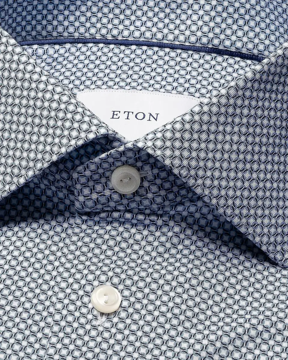 Eton Printed Stretch-Cotton Slim-Fit Shirt | Thumbnail 4
