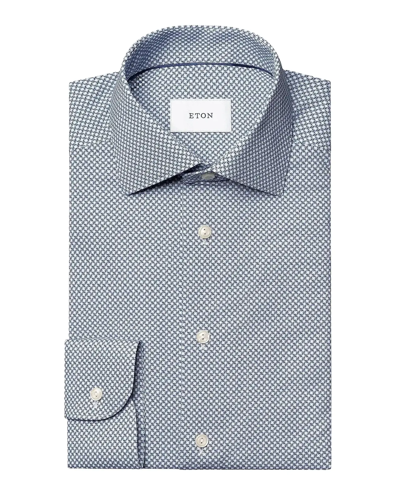 Eton Printed Stretch-Cotton Slim-Fit Shirt