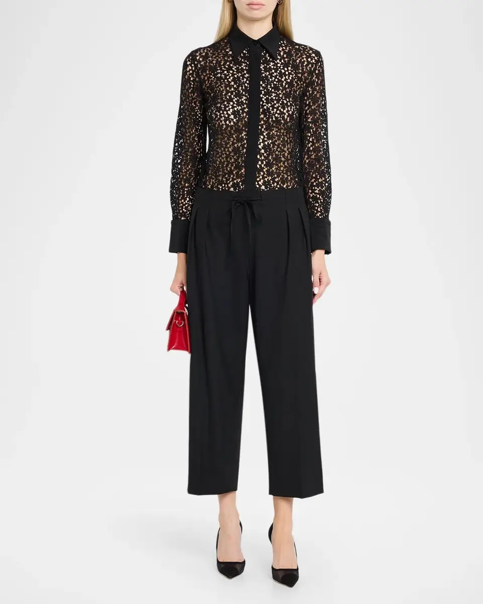 Maria McManus Sheer Laced Cotton-Blend Shirt | Thumbnail 2 Maria McManus Sheer Laced Cotton-Blend Shirt | Thumbnail 2