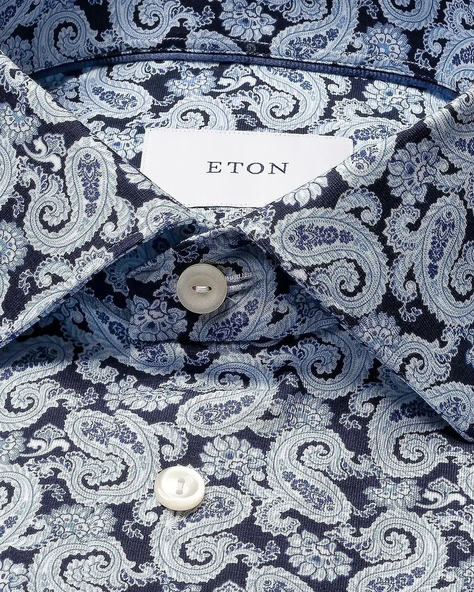 Eton Paisley Stretch-Cotton Slim-Fit Shirt | Thumbnail 2