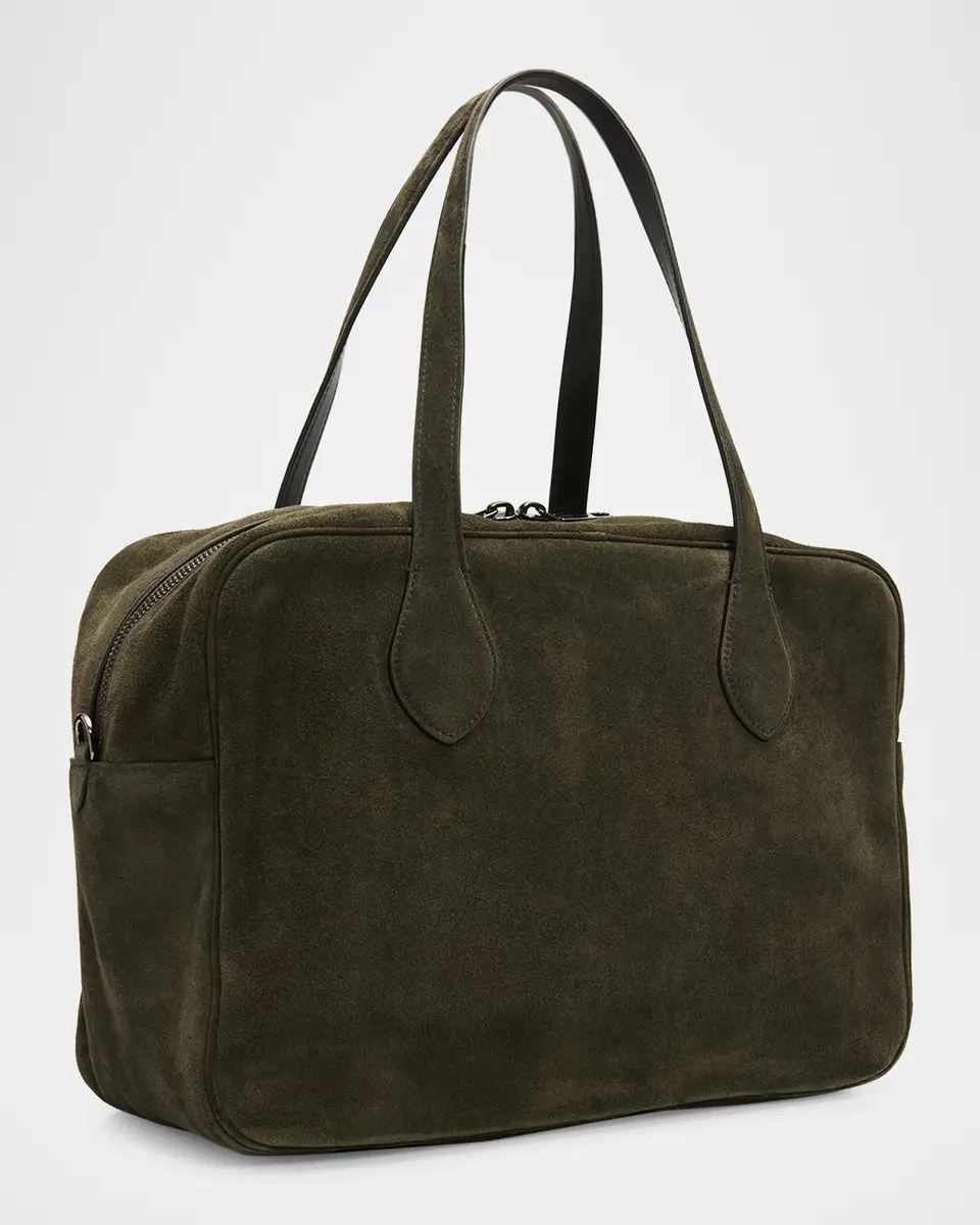 Brunello Cucinelli Rectangular Suede Shoulder Bag | Thumbnail 3 Brunello Cucinelli Rectangular Suede Shoulder Bag | Thumbnail 3