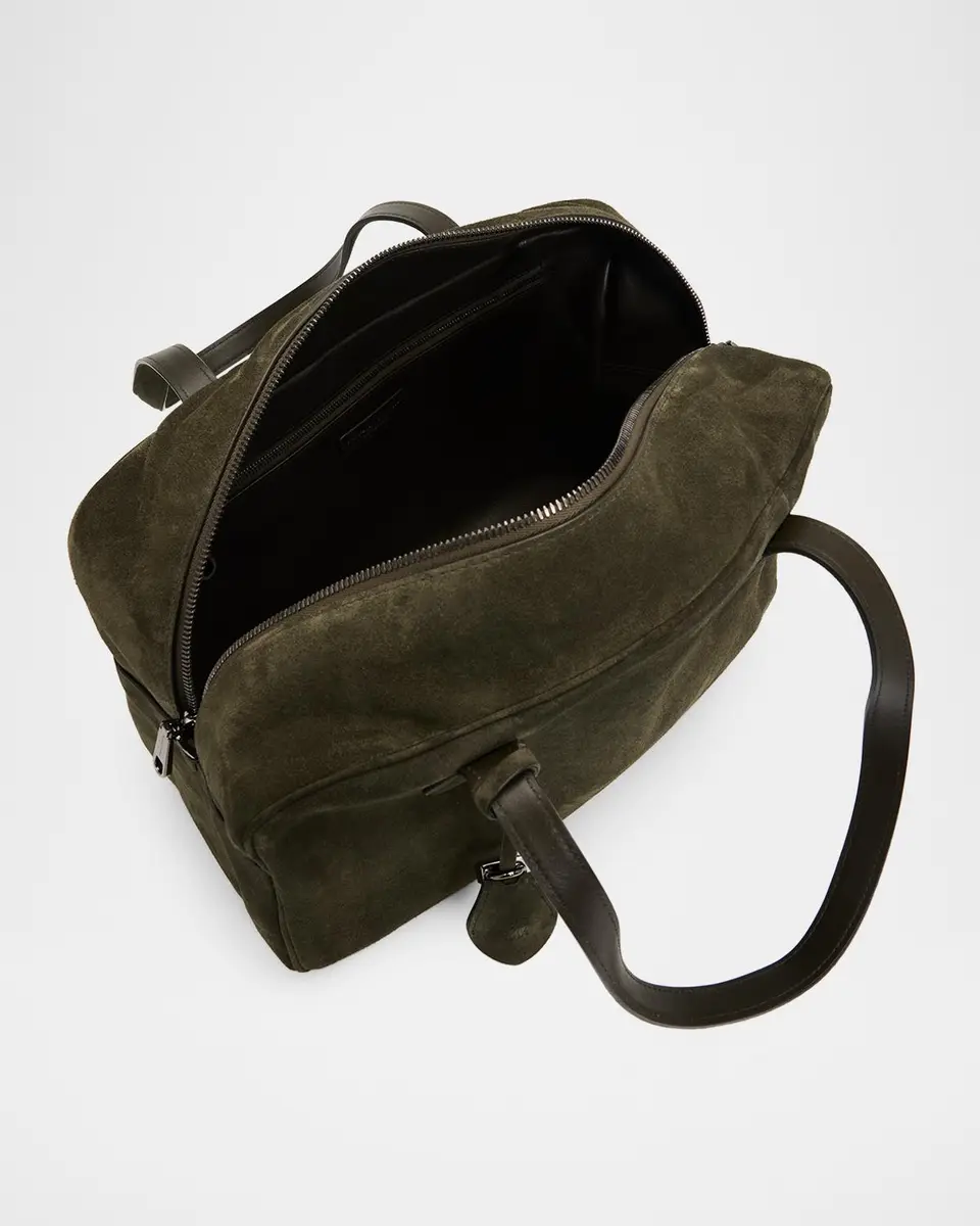 Brunello Cucinelli Rectangular Suede Shoulder Bag | Thumbnail 4 Brunello Cucinelli Rectangular Suede Shoulder Bag | Thumbnail 4