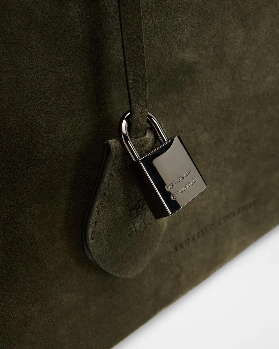 Brunello Cucinelli Rectangular Suede Shoulder Bag | Thumbnail 6 Brunello Cucinelli Rectangular Suede Shoulder Bag | Thumbnail 6