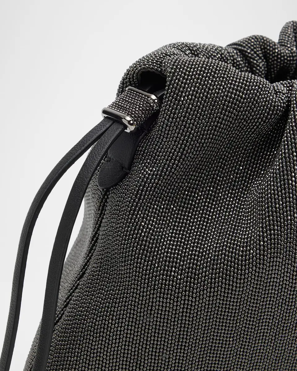 Brunello Cucinelli Monili Leather Drawstring Shoulder Bag | Thumbnail 4 Brunello Cucinelli Monili Leather Drawstring Shoulder Bag | Thumbnail 4