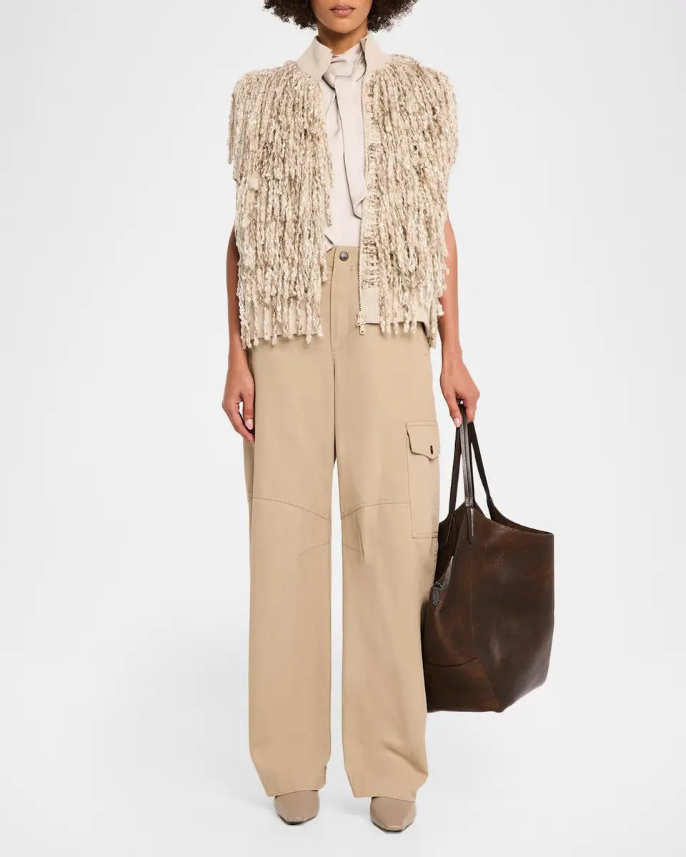 Brunello Cucinelli Lizard-Print Leather Tote Bag | Thumbnail 5