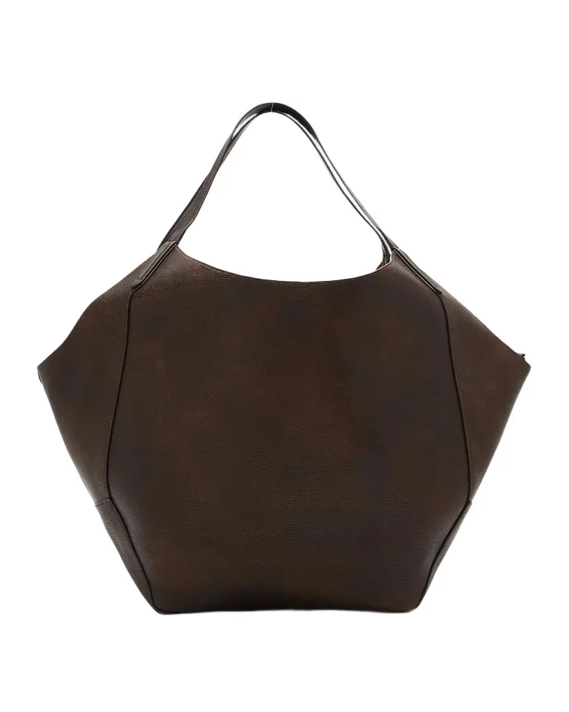 Lizard-Print Leather Tote Bag Lizard-Print Leather Tote Bag