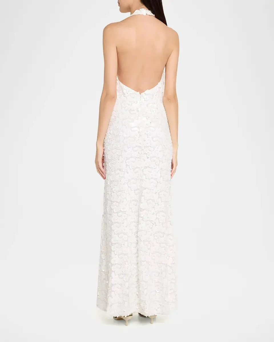 Ramy Brook Giada Sequin Halter Column Gown | Thumbnail 3 Ramy Brook Giada Sequin Halter Column Gown | Thumbnail 3