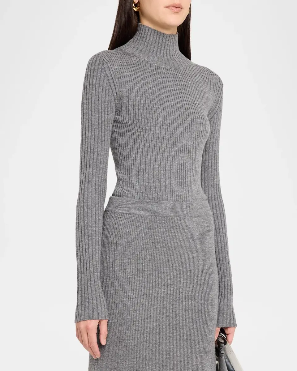 Victoria Beckham Rib-Knit Wool-Blend Sweater | Thumbnail 4 Victoria Beckham Rib-Knit Wool-Blend Sweater | Thumbnail 4