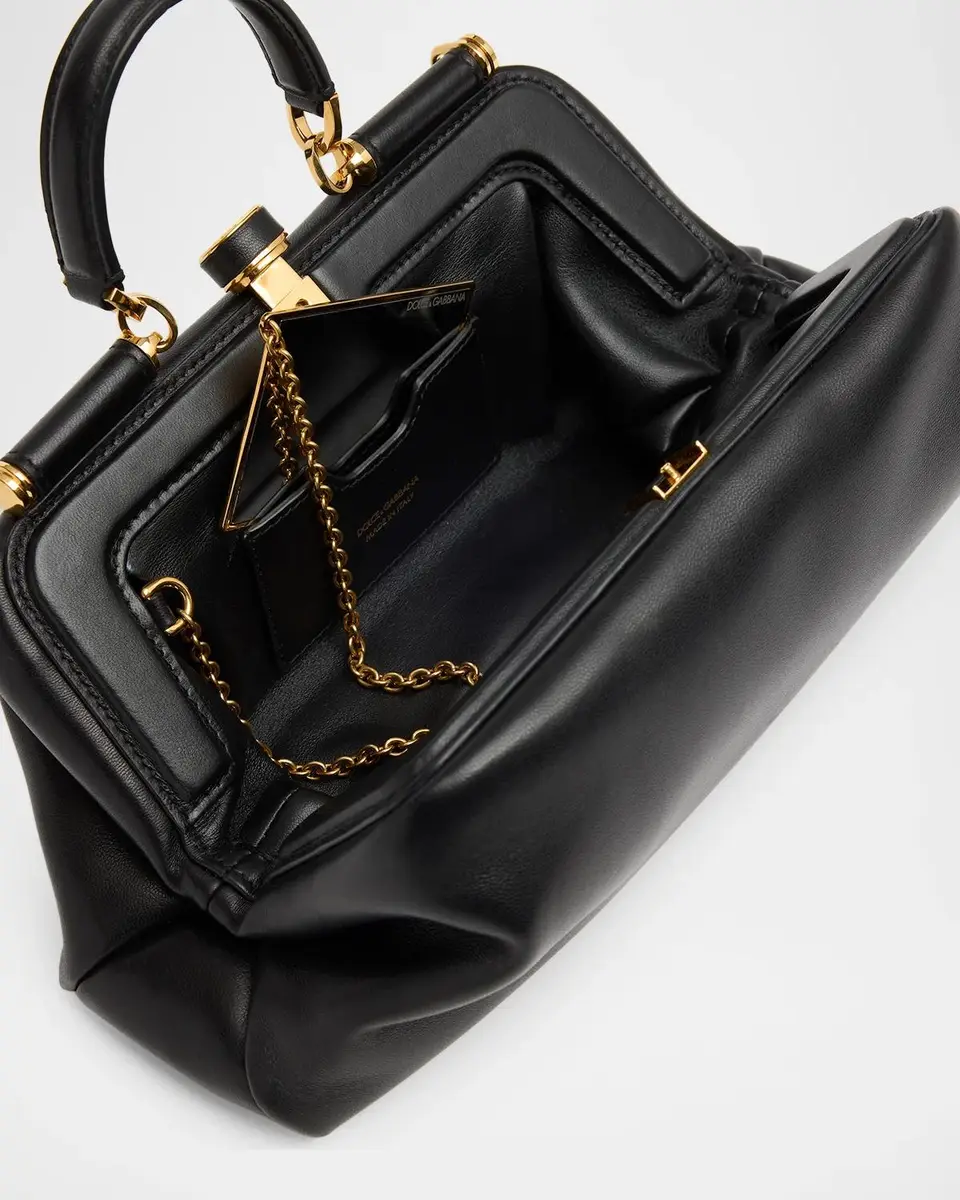 Dolce & Gabbana Nonna Small Leather Satchel | Thumbnail 4 Dolce & Gabbana Nonna Small Leather Satchel | Thumbnail 4