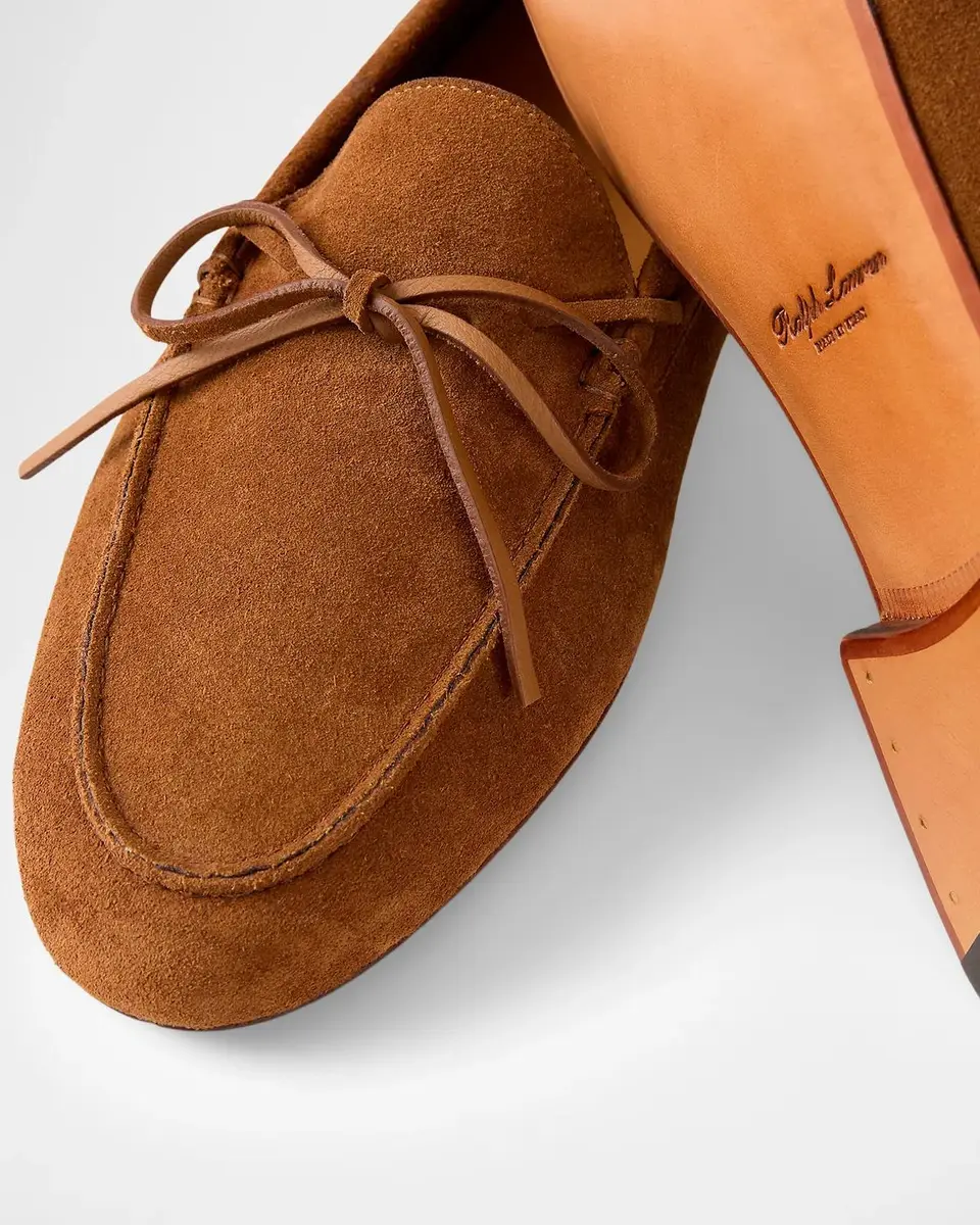 Ralph Lauren Purple Label Men's Beekman Suede Tassel Loafers | Thumbnail 3 Ralph Lauren Purple Label Men's Beekman Suede Tassel Loafers | Thumbnail 3