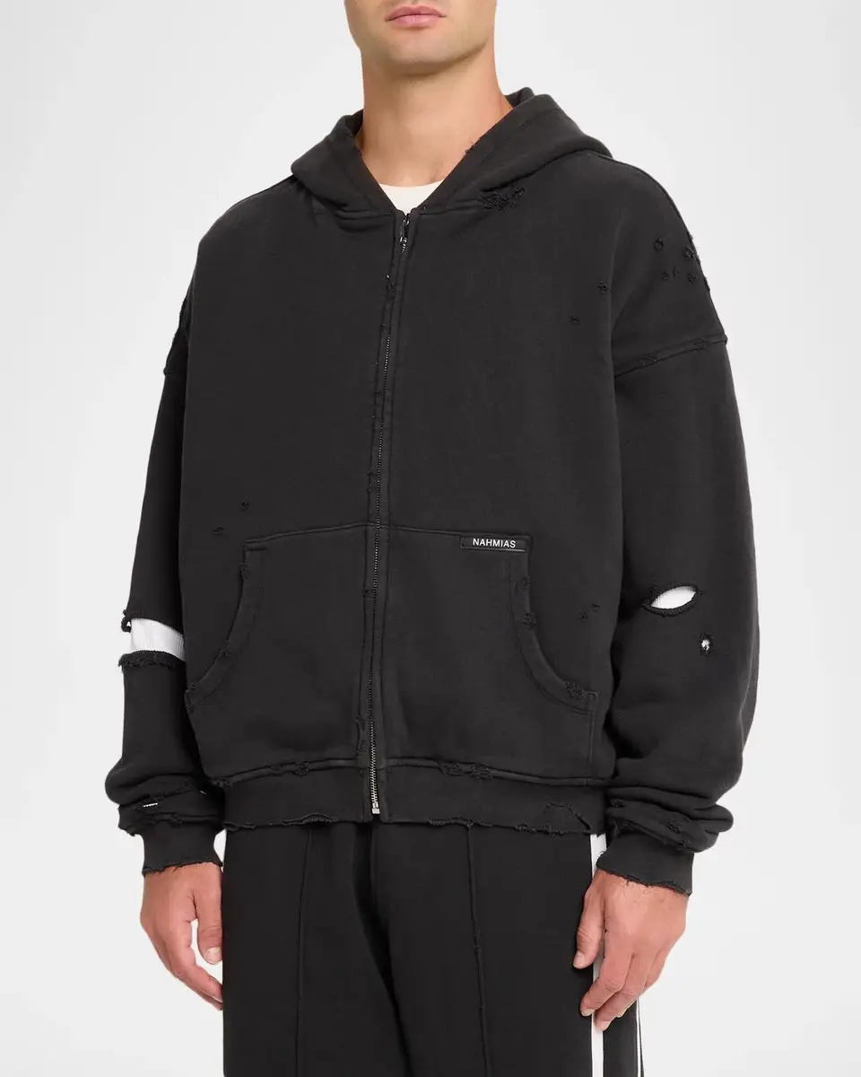 Nahmias Thermal-Lined Zip-Front Hoodie | Thumbnail 4 Nahmias Thermal-Lined Zip-Front Hoodie | Thumbnail 4