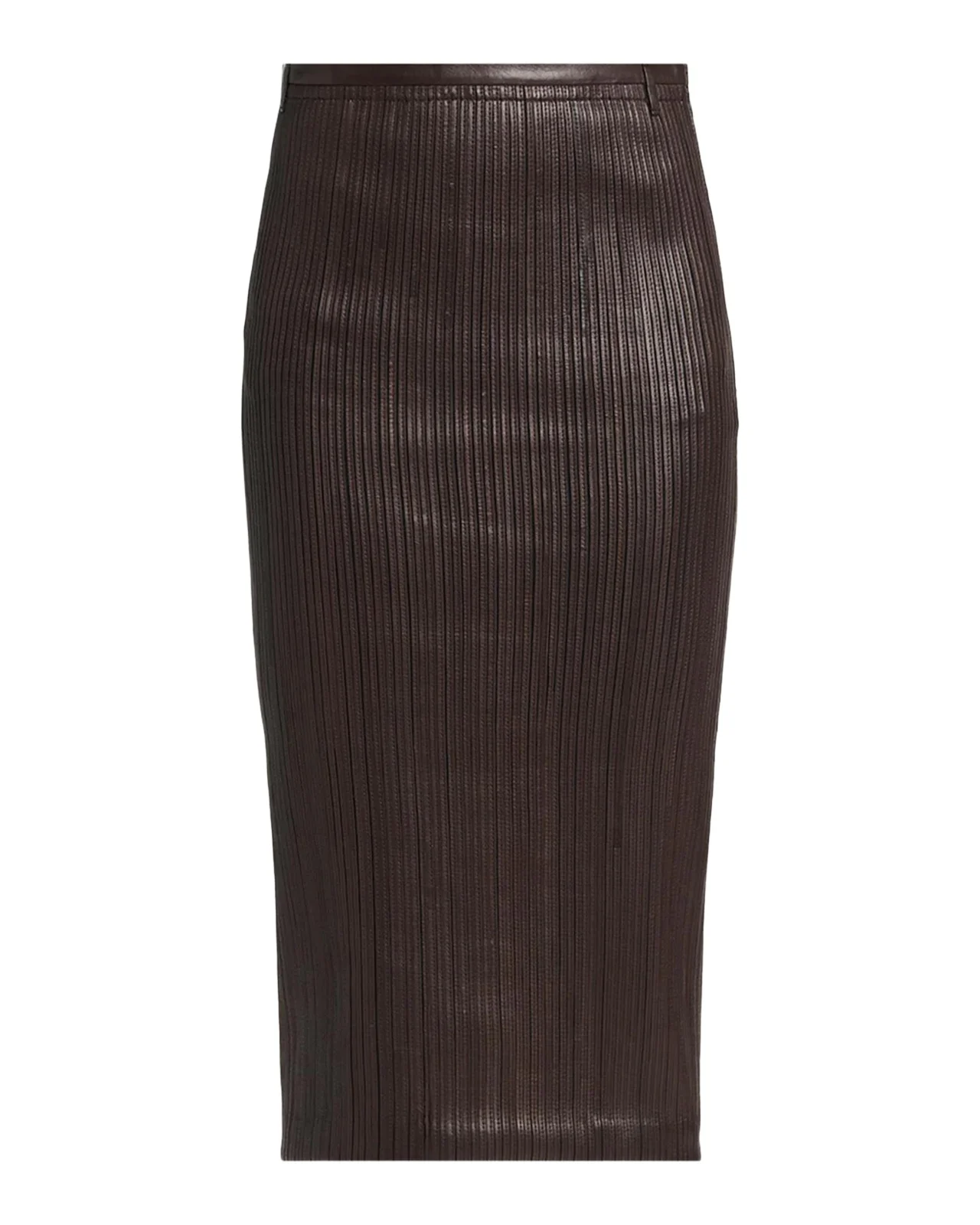 Fluted Leather Midi Skirt Fluted Leather Midi Skirt