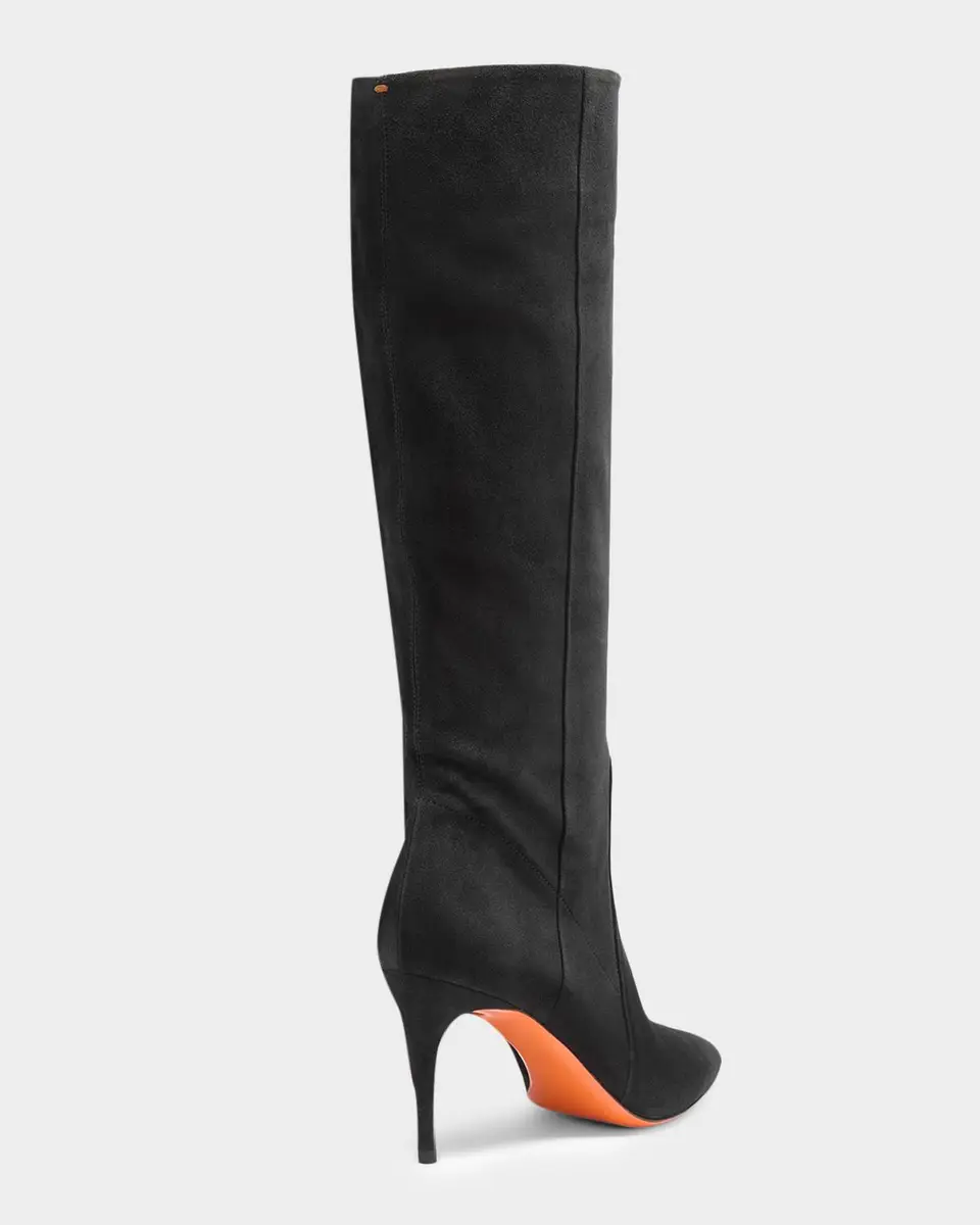 Santoni 85mm Suede Knee-High Boots | Thumbnail 2 Santoni 85mm Suede Knee-High Boots | Thumbnail 2