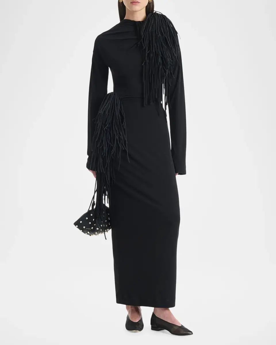 Altuzarra Garland Fringe Draped Maxi Dress | Thumbnail 2