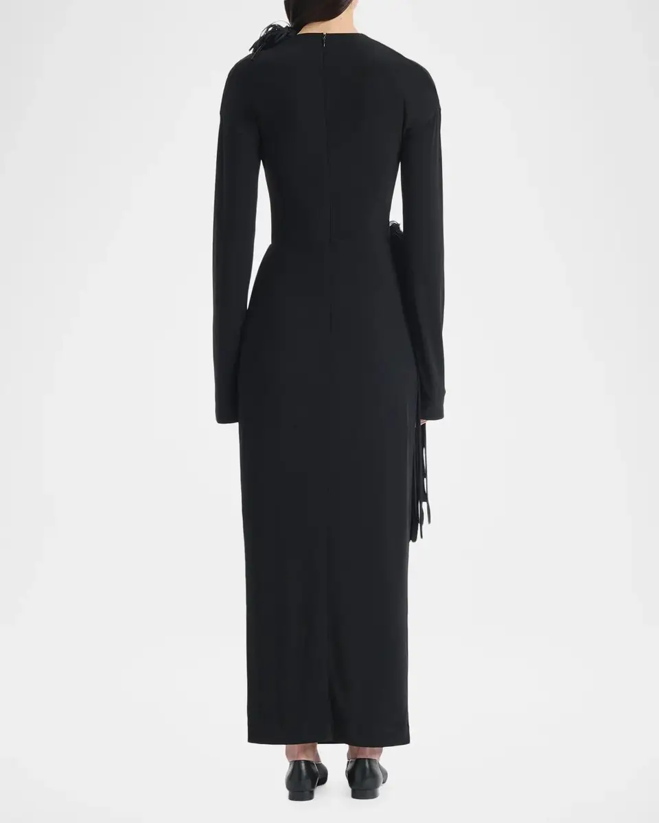 Altuzarra Garland Fringe Draped Maxi Dress | Thumbnail 3