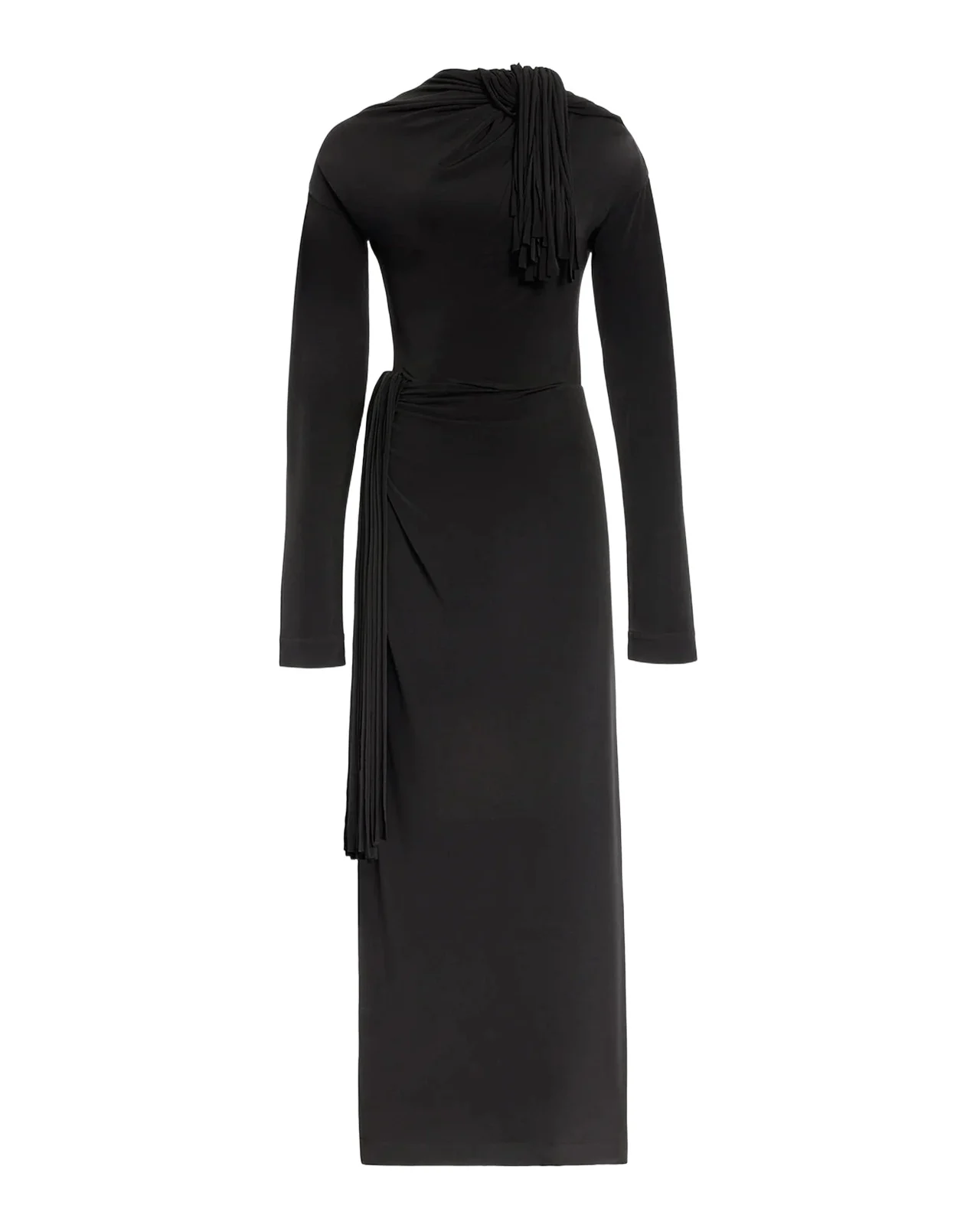 Garland Fringe Draped Maxi Dress Garland Fringe Draped Maxi Dress