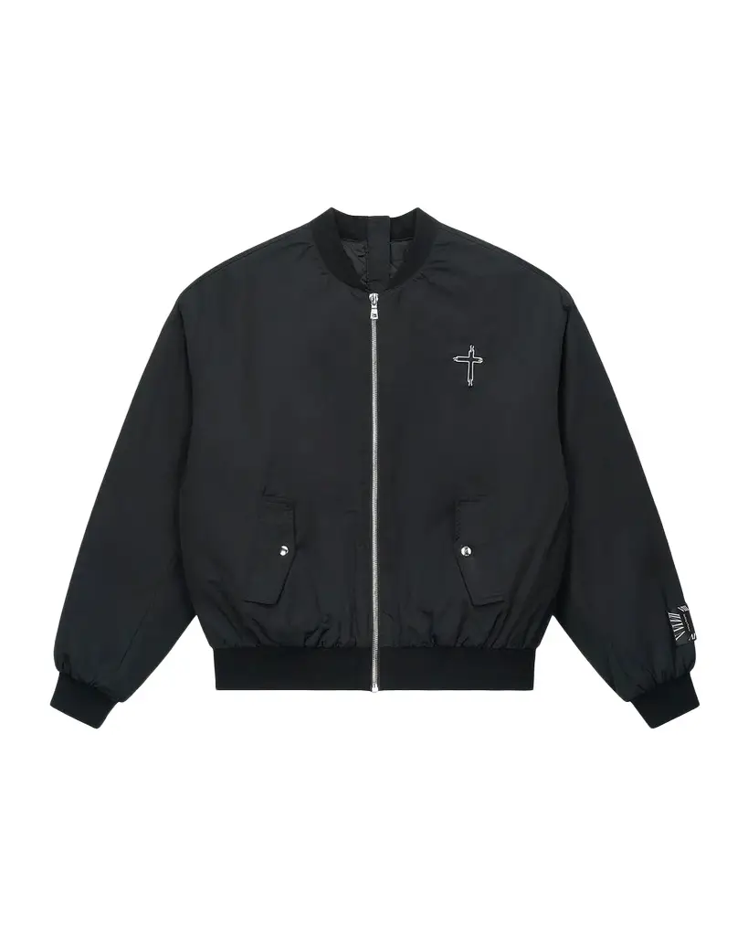 RTA Curva Ultra Rowan Studded Bomber Jacket