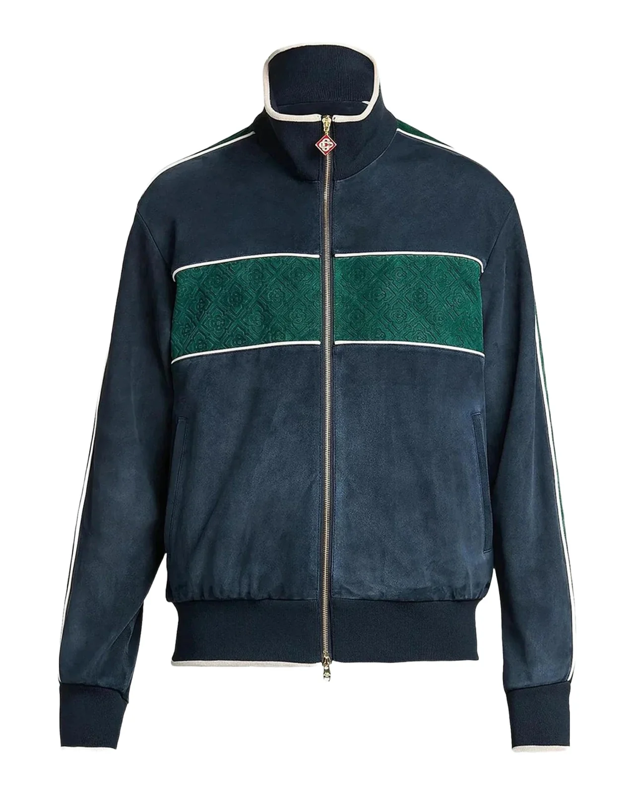 Casablanca Striped Suede Track Jacket