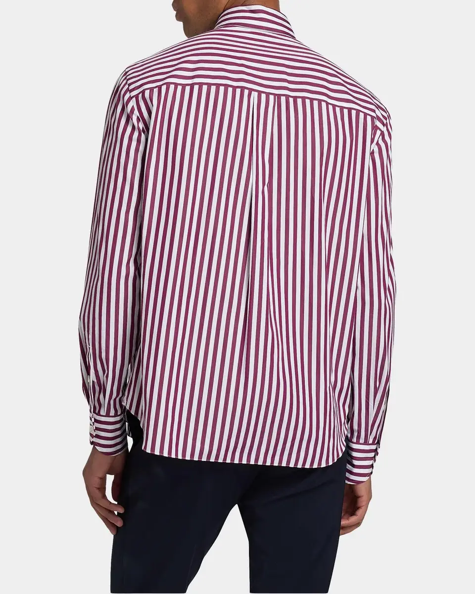 Isaia Bengal Stripe Cotton Shirt | Thumbnail 3 Isaia Bengal Stripe Cotton Shirt | Thumbnail 3