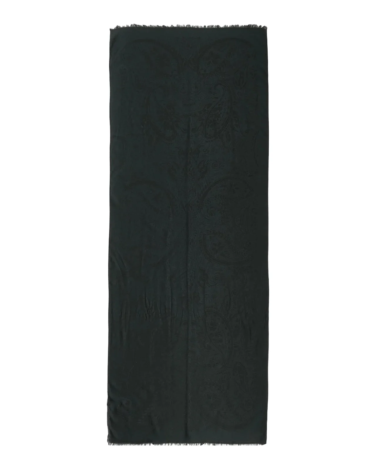 Silk and Wool Paisley Jacquard Scarf Silk and Wool Paisley Jacquard Scarf
