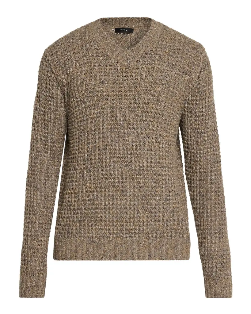 Vince Men's Waffle Donegal V-Neck Sweater