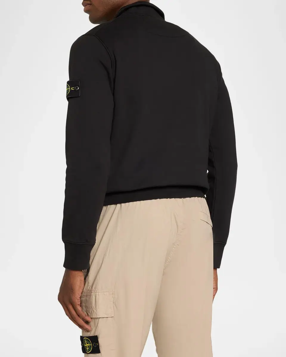 Stone Island Felpa Cotton Quarter-Zip Jacket | Thumbnail 3 Stone Island Felpa Cotton Quarter-Zip Jacket | Thumbnail 3