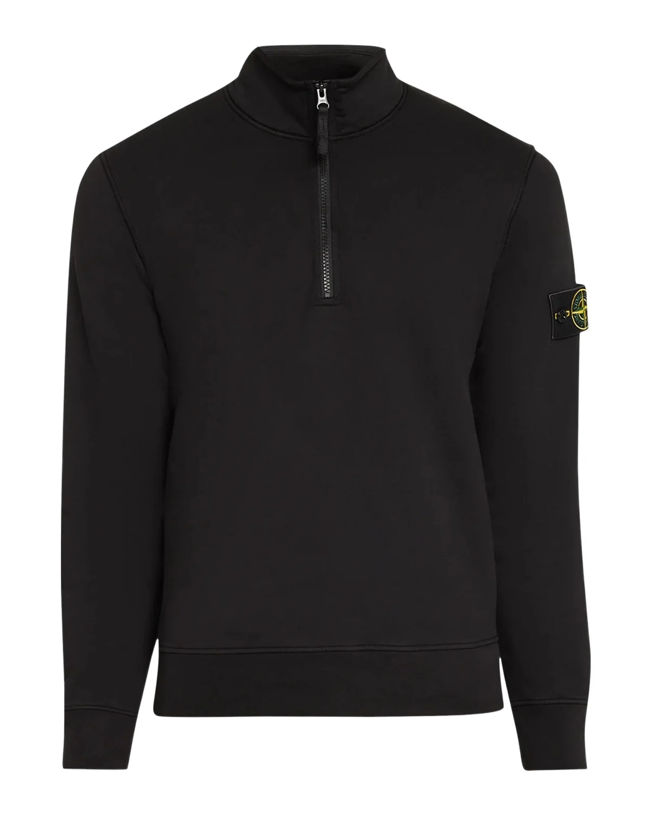 Stone Island Felpa Cotton Quarter-Zip Jacket