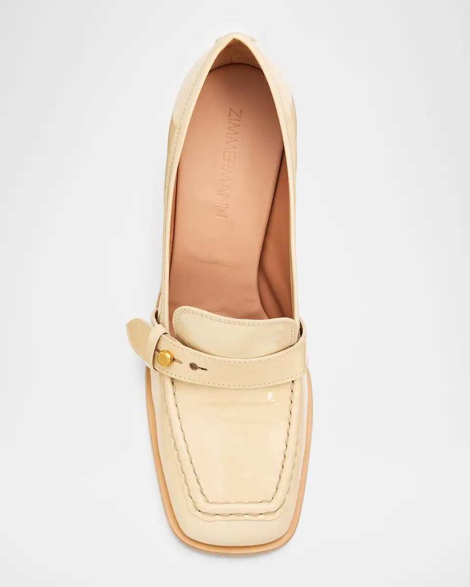 Zimmermann 75mm Astor Patent Leather Loafer Pumps | Thumbnail 3 Zimmermann 75mm Astor Patent Leather Loafer Pumps | Thumbnail 3