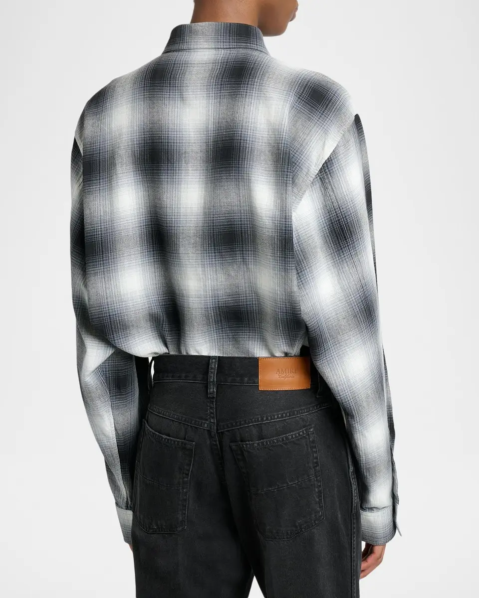 AMIRI Men's Oversized Flannel Button-Down Shirt | Thumbnail 3 AMIRI Men's Oversized Flannel Button-Down Shirt | Thumbnail 3