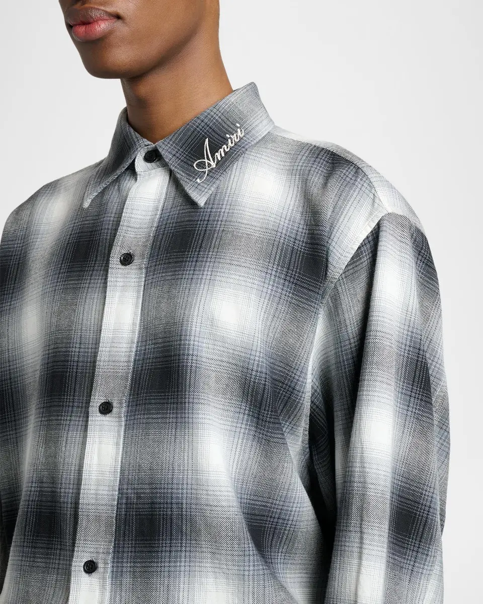 AMIRI Men's Oversized Flannel Button-Down Shirt | Thumbnail 5 AMIRI Men's Oversized Flannel Button-Down Shirt | Thumbnail 5