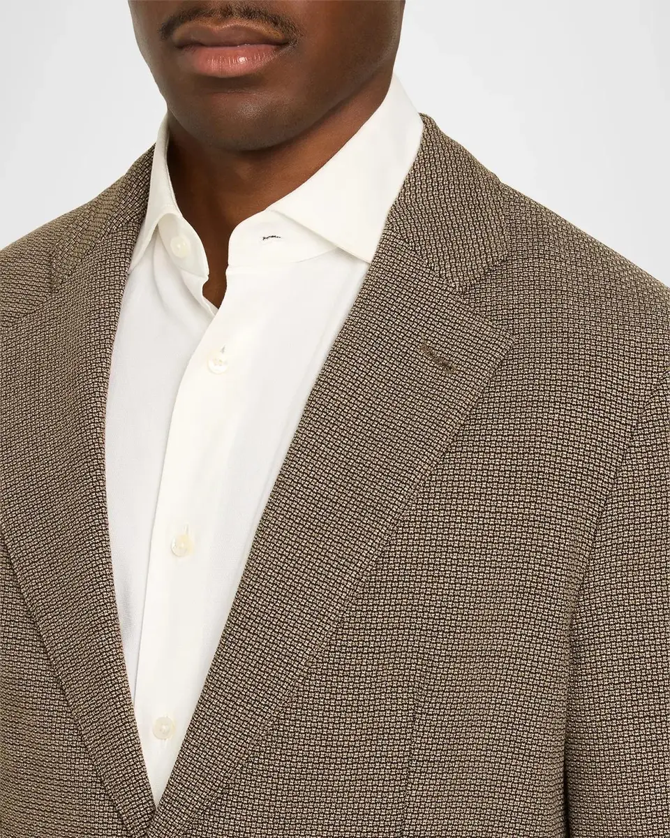 Emporio Armani Men's Geometric Jacquard Single-Breasted Sport Coat | Thumbnail 5 Emporio Armani Men's Geometric Jacquard Single-Breasted Sport Coat | Thumbnail 5