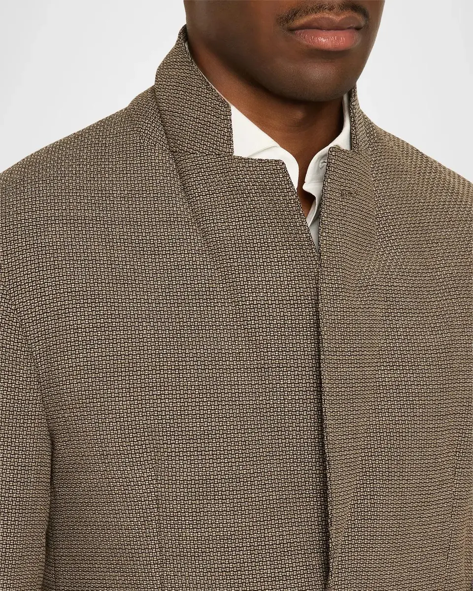 Emporio Armani Men's Geometric Jacquard Single-Breasted Sport Coat | Thumbnail 7 Emporio Armani Men's Geometric Jacquard Single-Breasted Sport Coat | Thumbnail 7