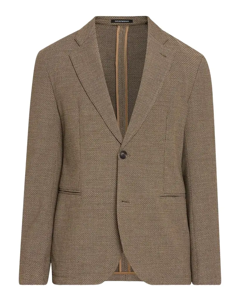 Men's Geometric Jacquard Single-Breasted Sport Coat